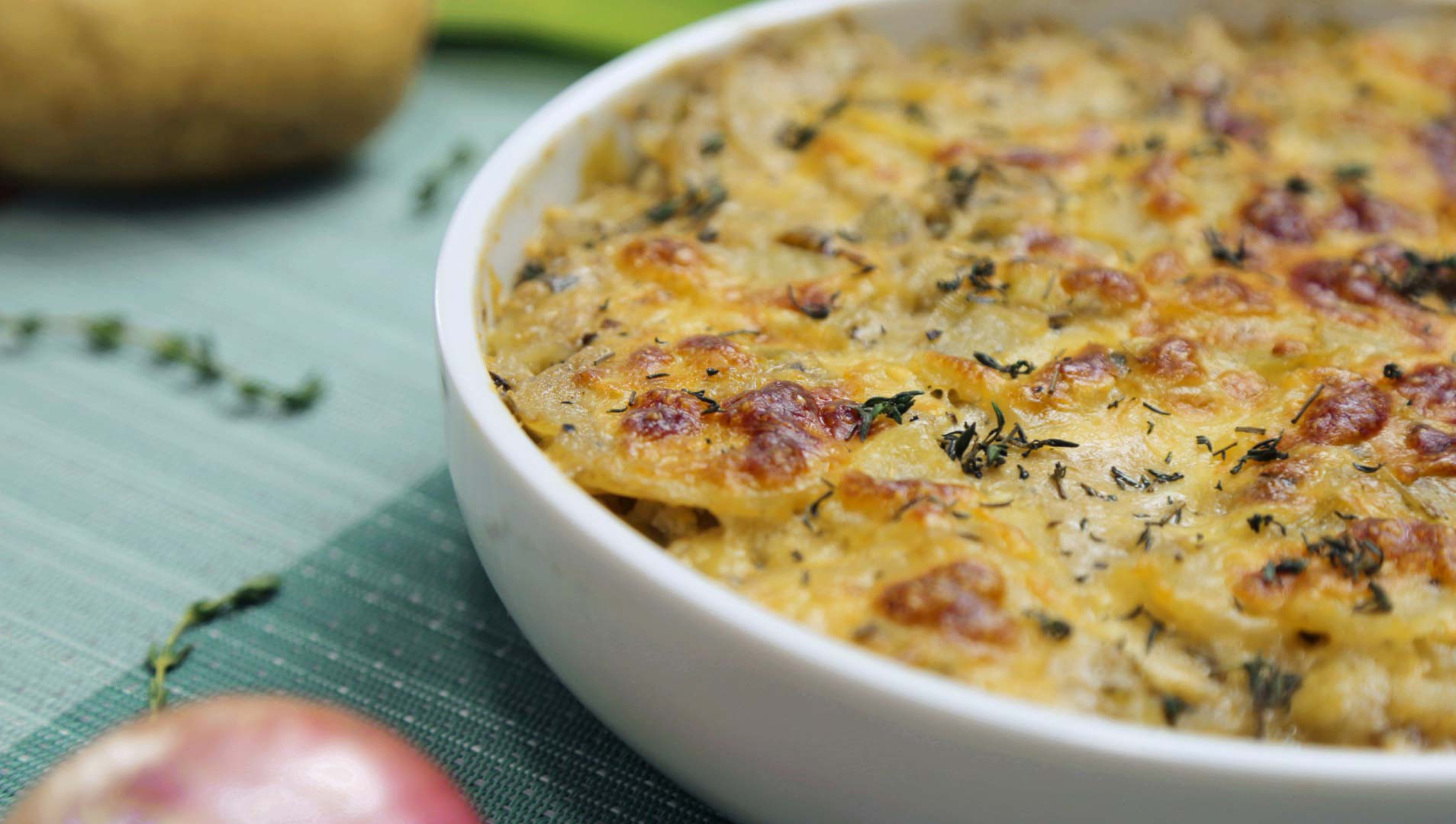 




Potato leek and cheese gratin


